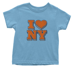 New York City Pride Heart Infant One-Piece Romper Bodysuit Or Toddler T-shirt Light Blue