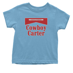 Cowboy Karter Country Act Two Infant One-Piece Romper Bodysuit Or Toddler T-shirt Light Blue