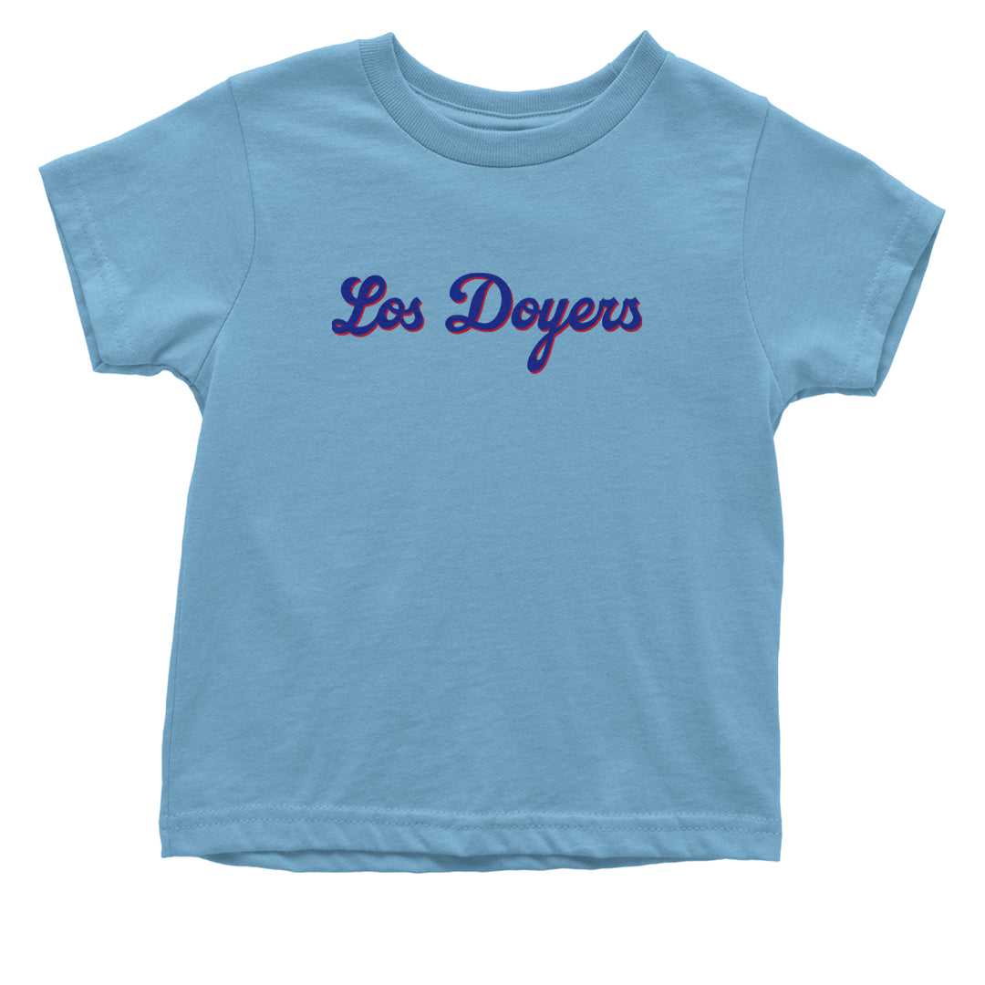 Los Doyers LA Baseball Infant One-Piece Romper Bodysuit Or Toddler T-shirt Light Blue