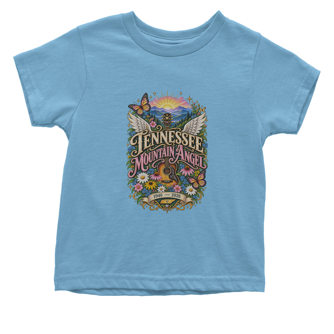 Tennessee Mountain Angel Wings Dolly Infant One-Piece Romper Bodysuit Or Toddler T-shirt Light Blue