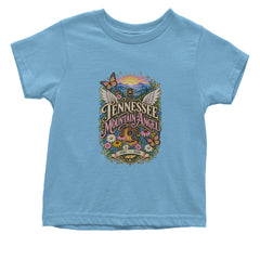 Tennessee Mountain Angel Wings Dolly Infant One-Piece Romper Bodysuit Or Toddler T-shirt Light Blue