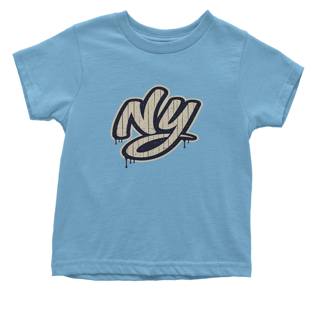 NYC New York City Grunge Street Infant One-Piece Romper Bodysuit Or Toddler T-shirt Light Blue