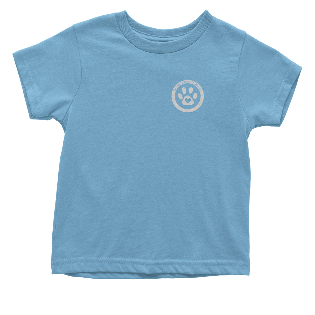 TLC To Love a Canine Dog Rescue White Infant One-Piece Romper Bodysuit Or Toddler T-shirt Light Blue