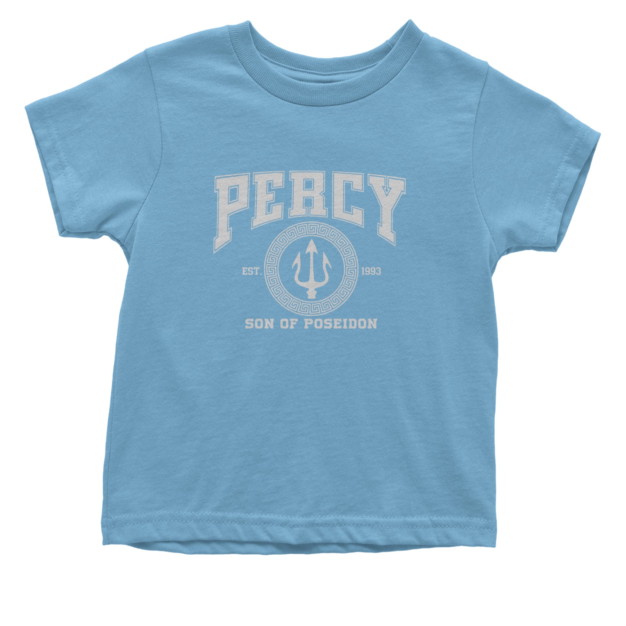 Percy Son Of Poseidon Sea God Infant One-Piece Romper Bodysuit Or Toddler T-shirt Light Blue