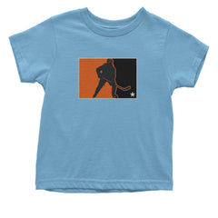 Hockey Enforcer Retro Vintage Infant One-Piece Romper Bodysuit Or Toddler T-shirt Light Blue