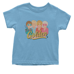 Stay Golden Girls Retro Infant One-Piece Romper Bodysuit Or Toddler T-shirt Light Blue