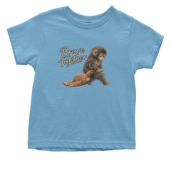 Punch Brave Together Stuffed Animal Infant One-Piece Romper Bodysuit Or Toddler T-shirt Light Blue