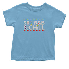 90s R&B and Chill Retro Throwback Infant One-Piece Romper Bodysuit Or Toddler T-shirt Light Blue