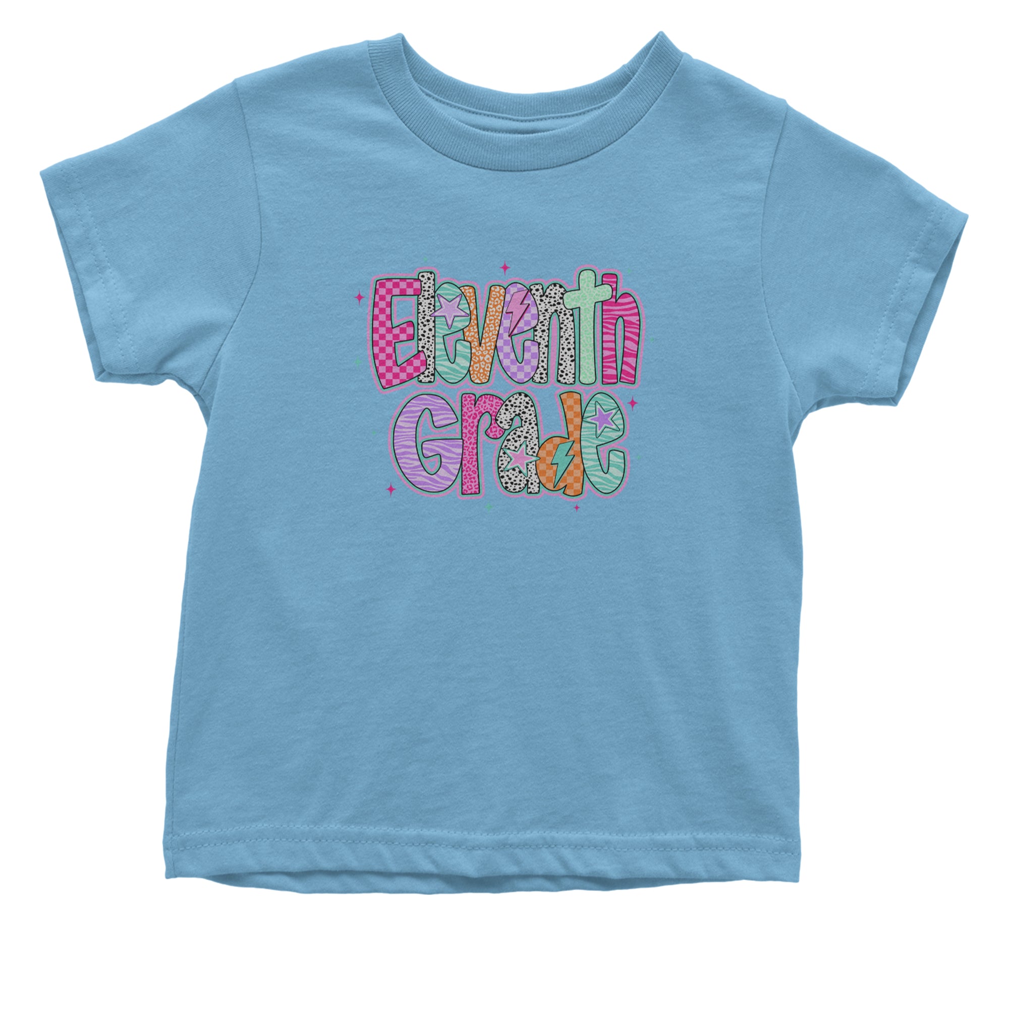 Eleventh Grade Extra Colorful Back to School Infant One-Piece Romper Bodysuit Or Toddler T-shirt Light Blue