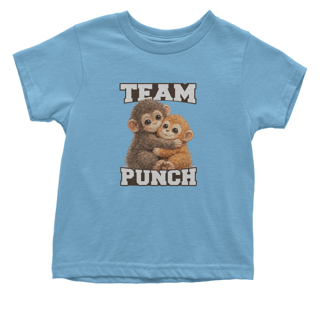 Team Punch Panchi-kun Monkey Infant One-Piece Romper Bodysuit Or Toddler T-shirt Light Blue