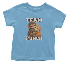 Team Punch Panchi-kun Monkey Infant One-Piece Romper Bodysuit Or Toddler T-shirt Light Blue