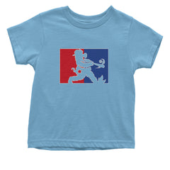 Batter Up Philly Baseball Phan Infant One-Piece Romper Bodysuit Or Toddler T-shirt Light Blue