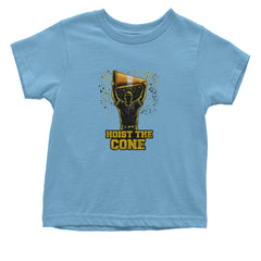 Hoist The Cone Pittsburgh Pride Infant One-Piece Romper Bodysuit Or Toddler T-shirt Light Blue