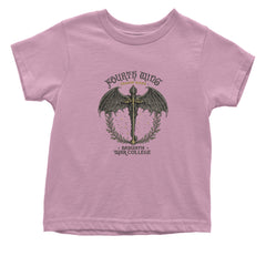 Fourth Wing Dragon Rider Vintage Basgiath War College Infant One-Piece Romper Bodysuit Or Toddler T-shirt Light Pink