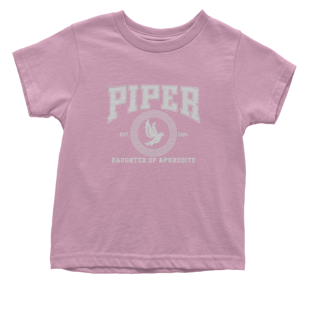 Piper Daughter of Aphrodite Rebel Heart Infant One-Piece Romper Bodysuit Or Toddler T-shirt Light Pink