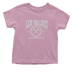 Leo Valdez Son of Hephaestus Forge Master Infant One-Piece Romper Bodysuit Or Toddler T-shirt Light Pink