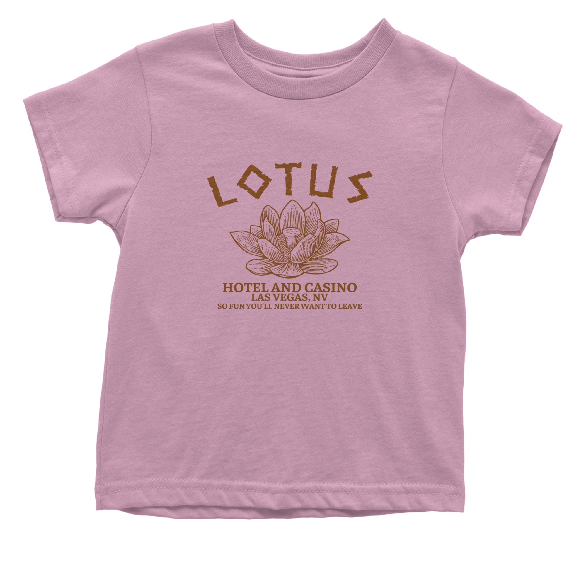 Lotus Hotel and Casino Infant One-Piece Romper Bodysuit or Toddler T-shirt Light Pink