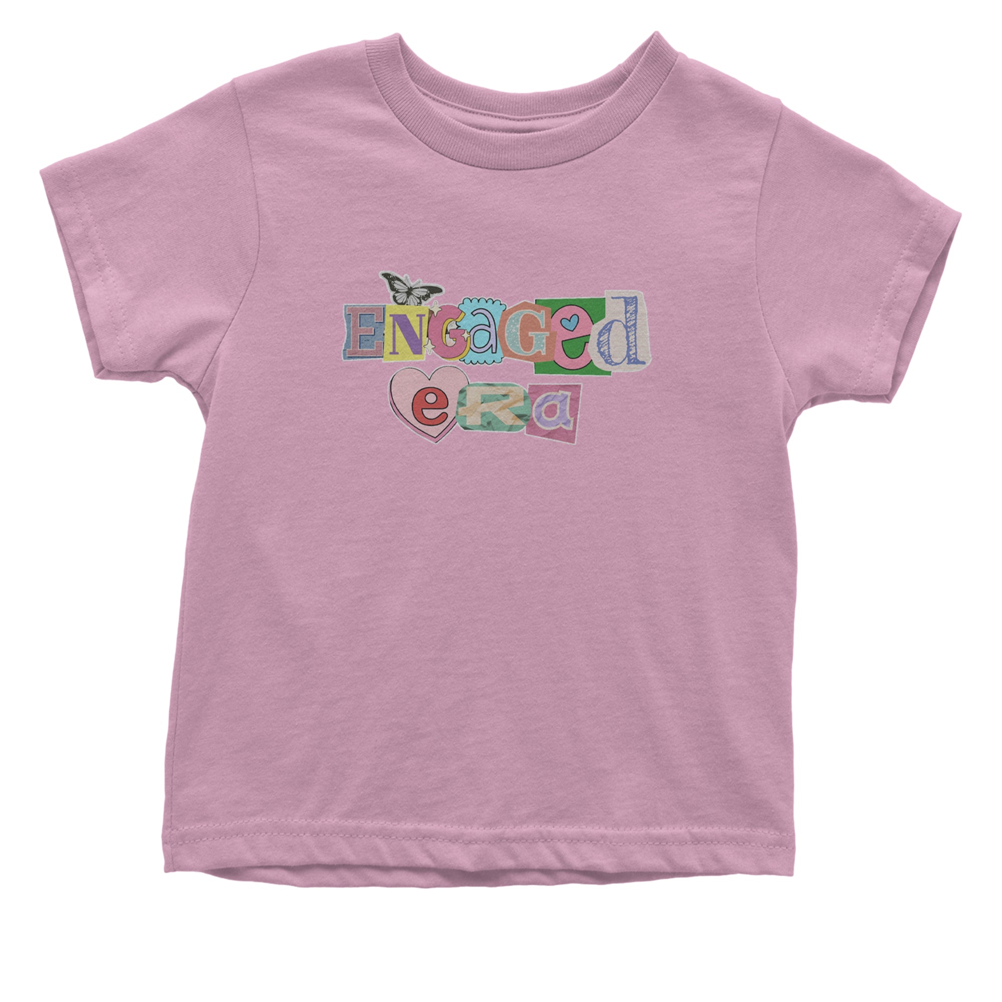 Engaged Era Aesthetic Retro Collage Design Infant One-Piece Romper Bodysuit Or Toddler T-shirt Light Pink