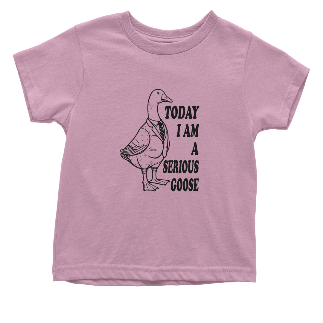 Today I Am A Serious Goose Infant One-Piece Romper Bodysuit or Toddler T-shirt Light Pink