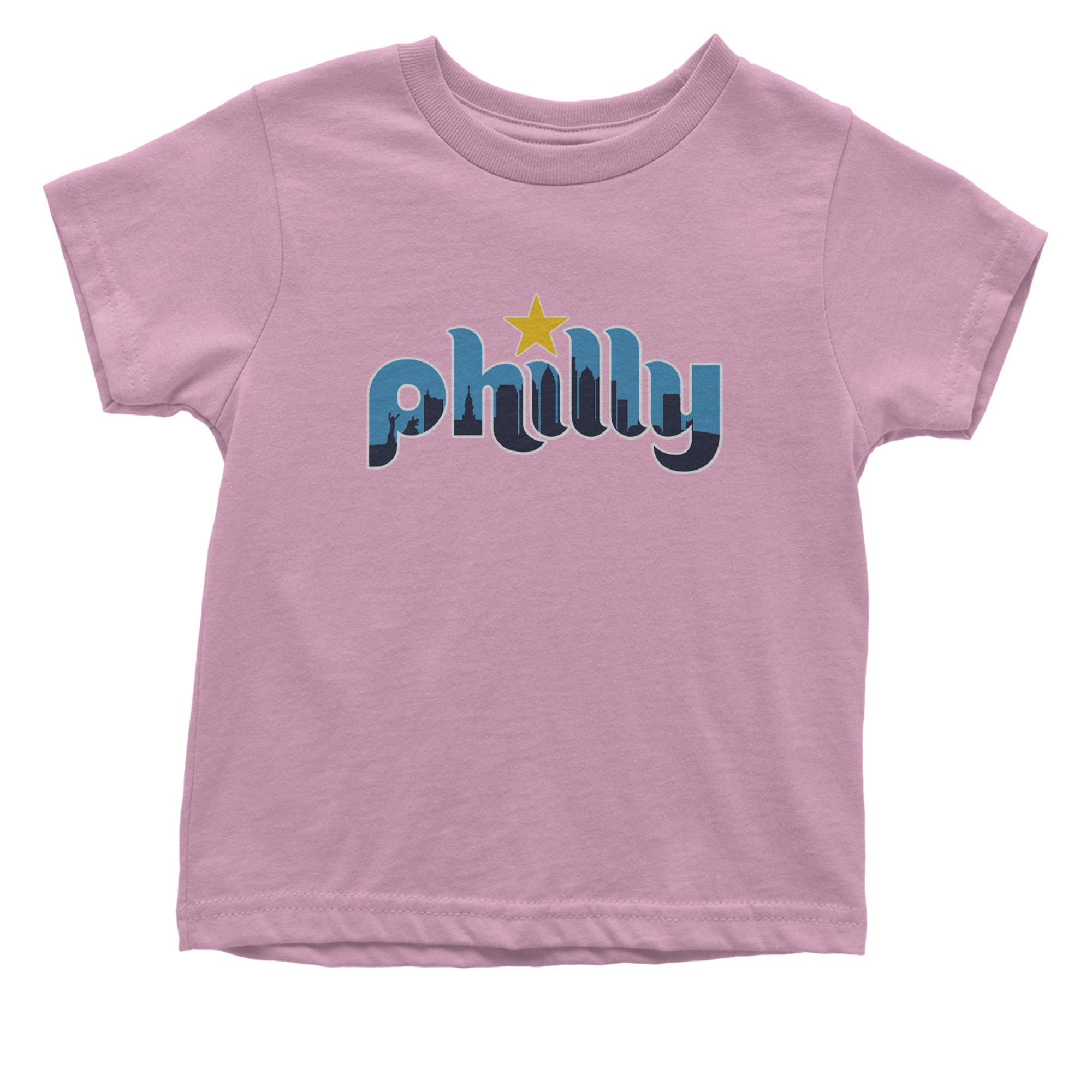 Skyline Philly Philadelphia Infant One-Piece Romper Bodysuit Or Toddler T-shirt Light Pink