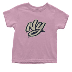 NYC New York City Grunge Street Infant One-Piece Romper Bodysuit Or Toddler T-shirt Light Pink