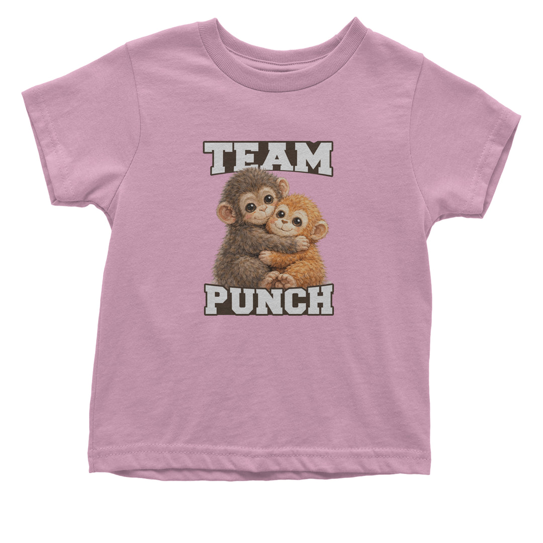Team Punch Panchi-kun Monkey Infant One-Piece Romper Bodysuit Or Toddler T-shirt Light Pink