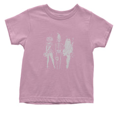 Vintage Spooky Squad Pinup Halloween Design Infant One-Piece Romper Bodysuit Or Toddler T-shirt Light Pink