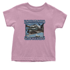 Bombardino Crocodilo Brainrot Infant One-Piece Romper Bodysuit Or Toddler T-shirt Light Pink