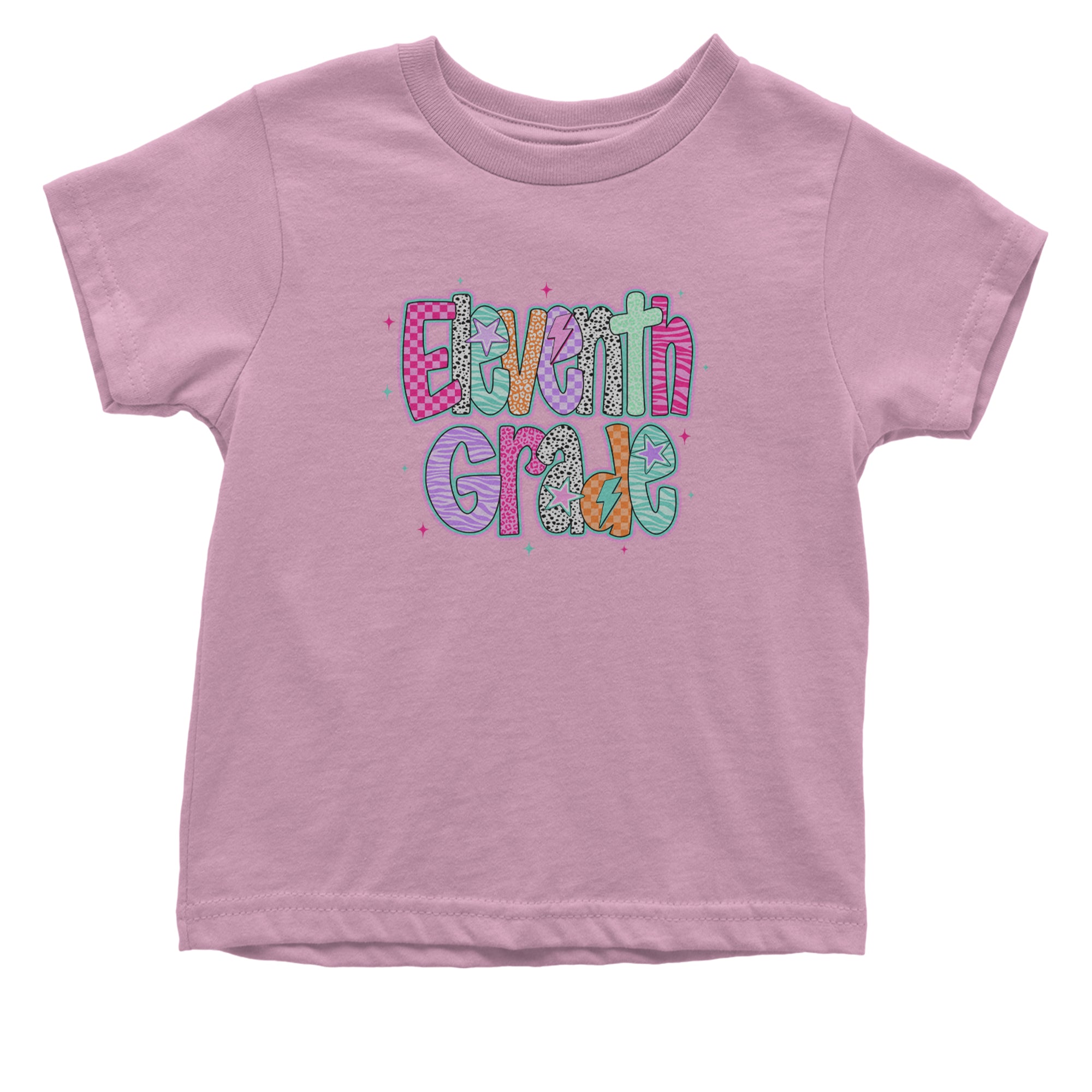 Eleventh Grade Extra Colorful Back to School Infant One-Piece Romper Bodysuit Or Toddler T-shirt Light Pink