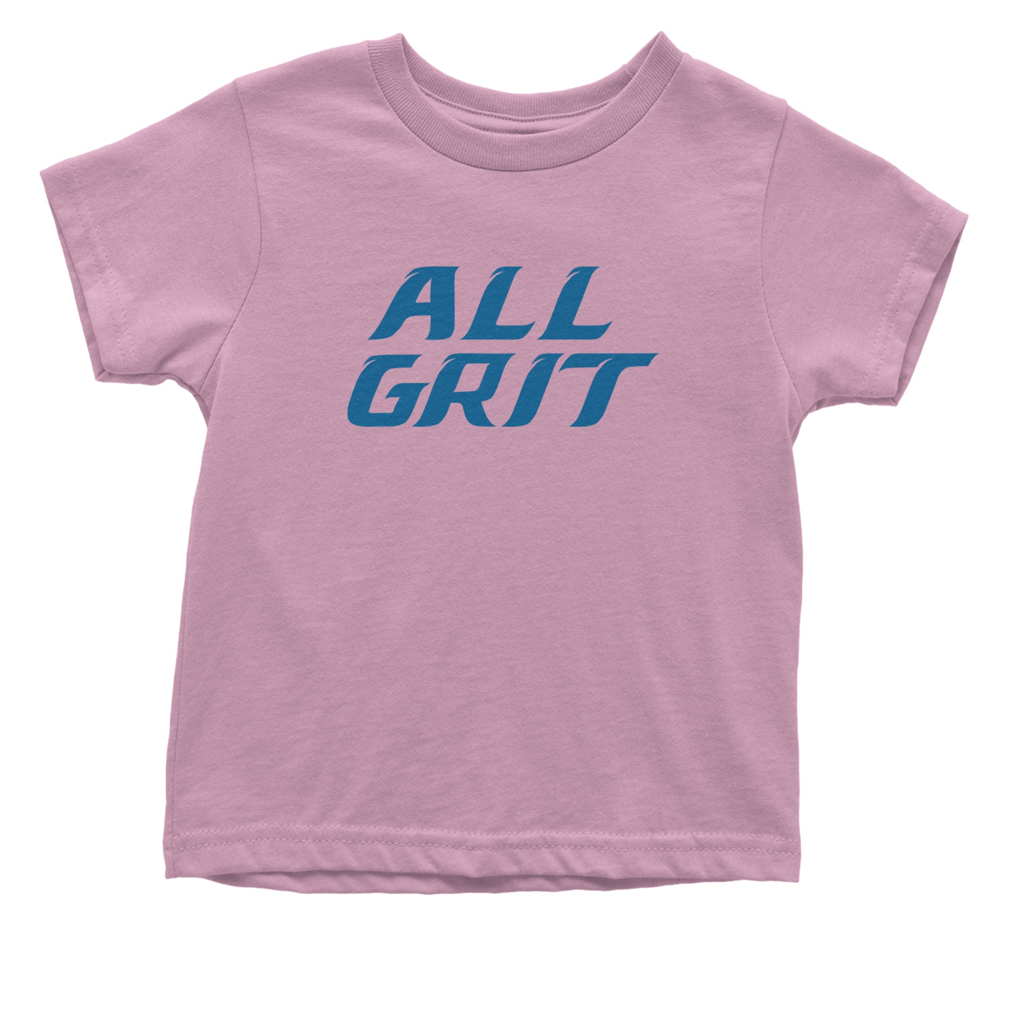 All Grit Detroit Football Infant One-Piece Romper Bodysuit Or Toddler T-shirt Light Pink