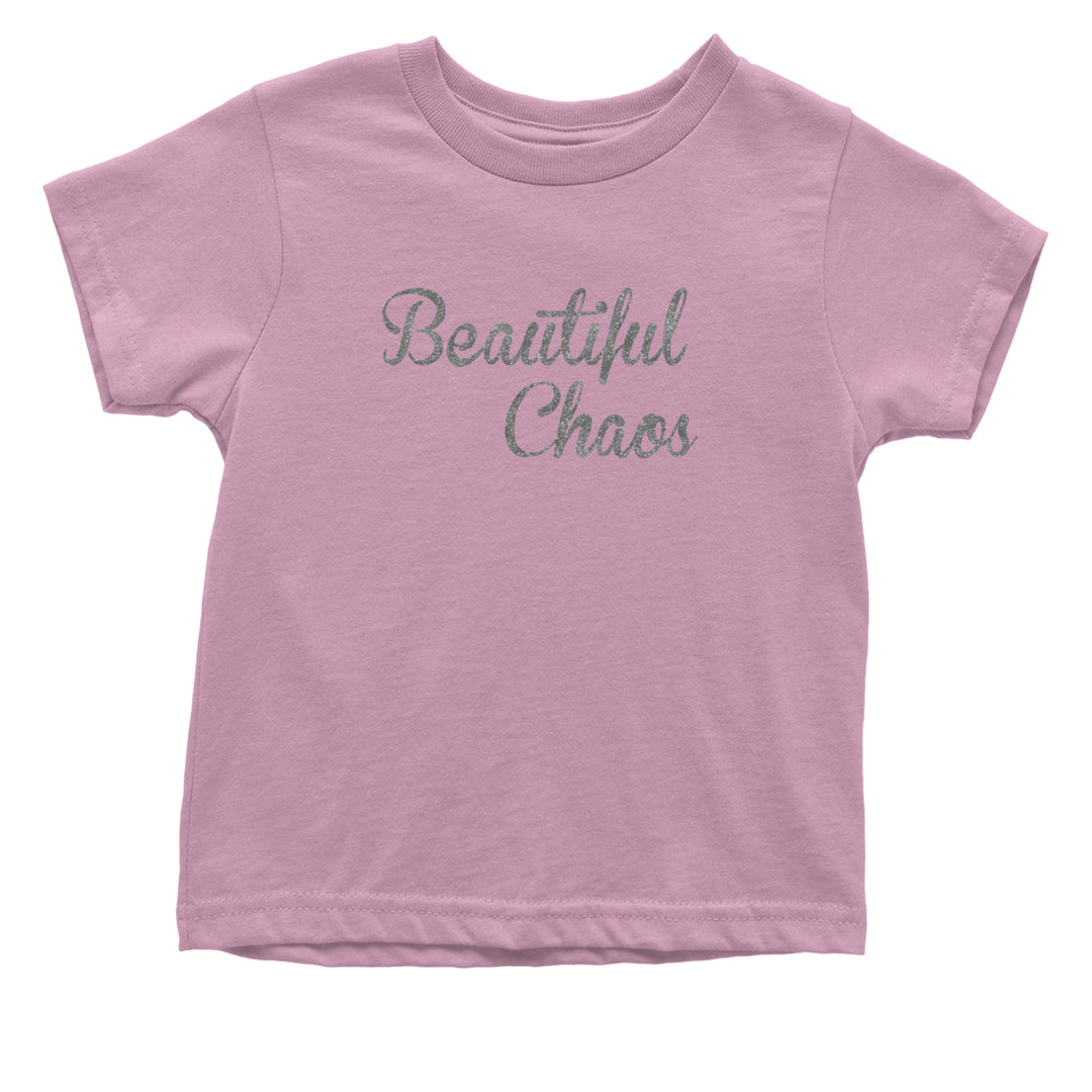 Beautiful Chaos Glitter Music Festival Infant One-Piece Romper Bodysuit Or Toddler T-shirt Light Pink