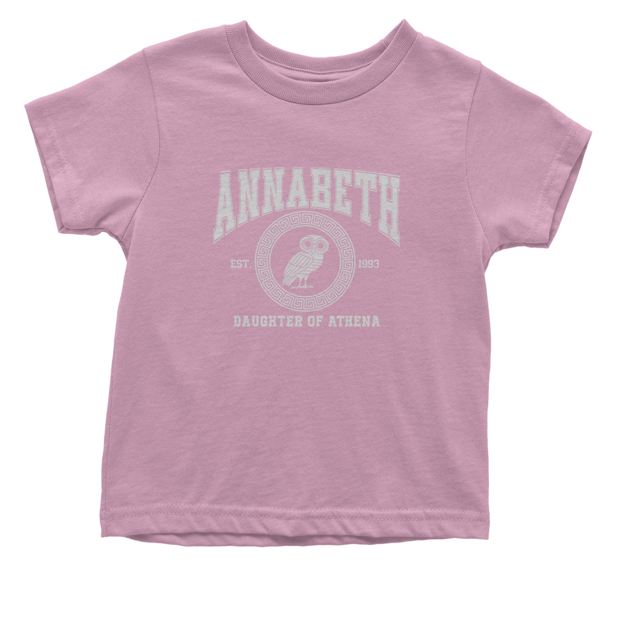 Annabeth Daughter of Athena Owl Wisdom Infant One-Piece Romper Bodysuit Or Toddler T-shirt Light Pink