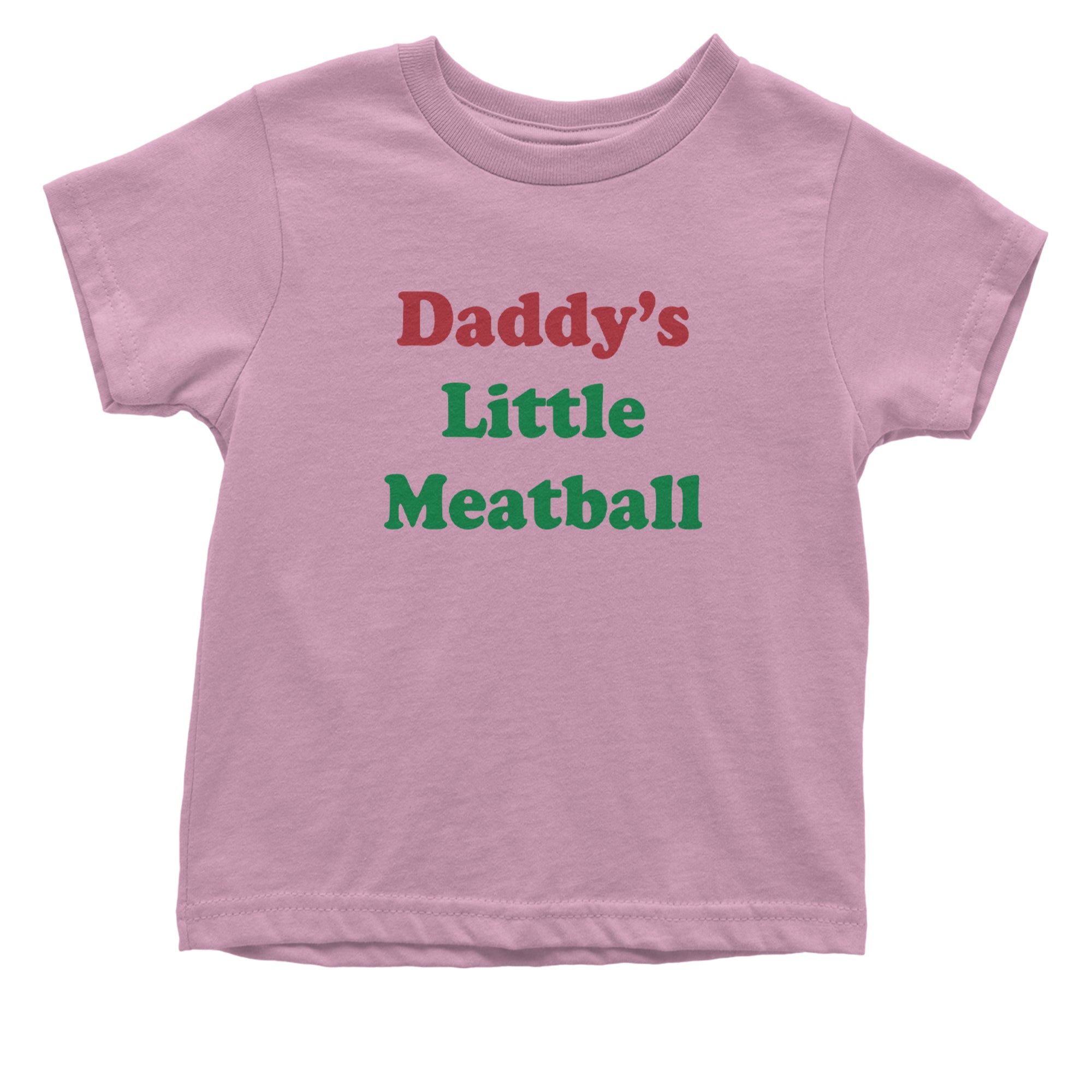 Daddy's Little Meatball Love Island Infant One-Piece Romper Bodysuit Or Toddler T-shirt Light Pink