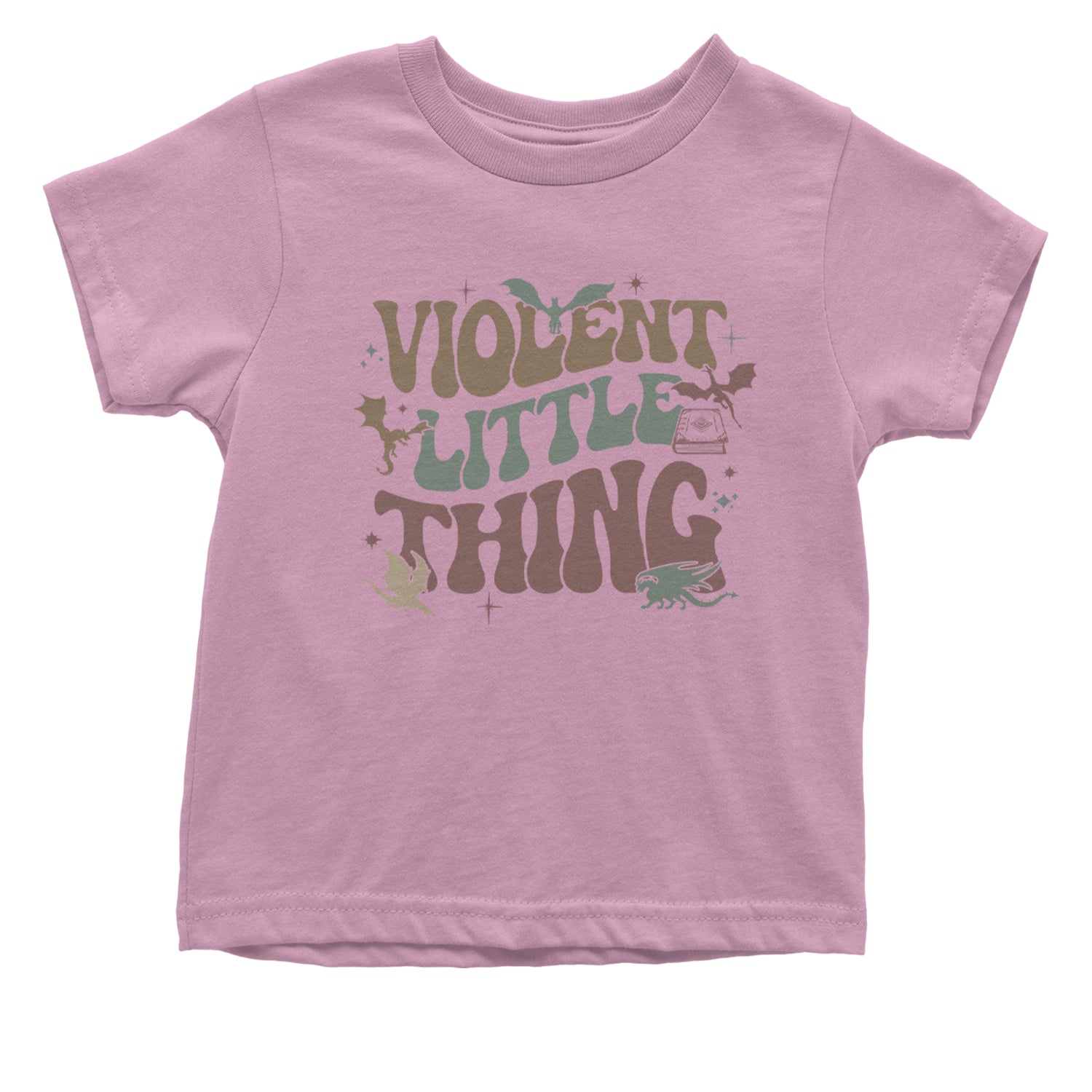 Violent Little Thing Dragon Infant One-Piece Romper Bodysuit Or Toddler T-shirt Light Pink