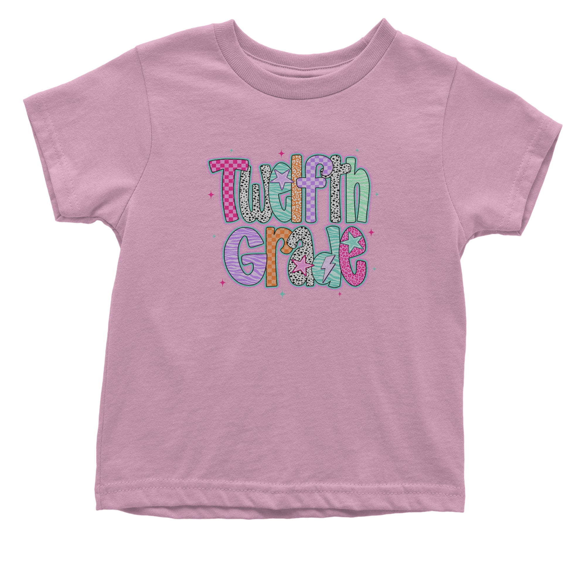 Senior Year Colorful Back to School Infant One-Piece Romper Bodysuit Or Toddler T-shirt Light Pink
