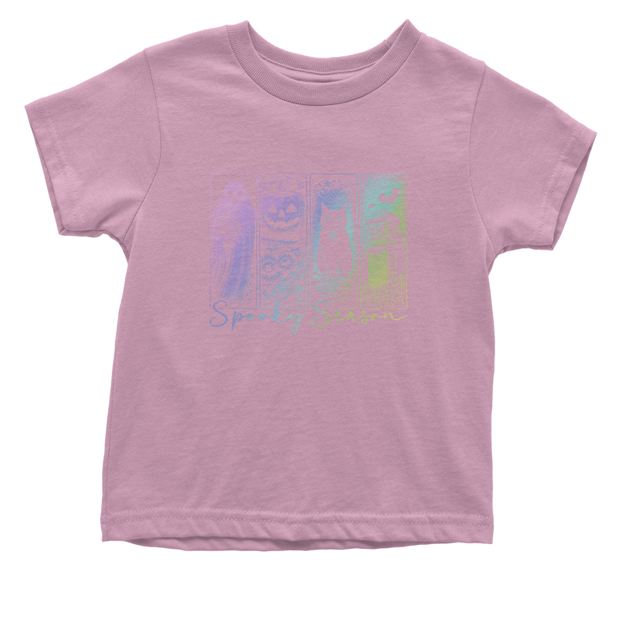 Spooky Season Cute Pastel Halloween Design Infant One-Piece Romper Bodysuit Or Toddler T-shirt Light Pink