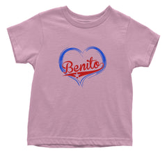 Benito Heart Puerto Rico Infant One-Piece Romper Bodysuit or Toddler T-shirt Light Pink