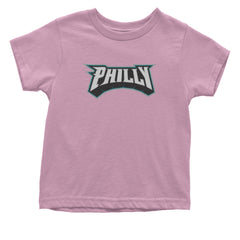 Philly Bold Block Throwback Infant One-Piece Romper Bodysuit Or Toddler T-shirt Light Pink