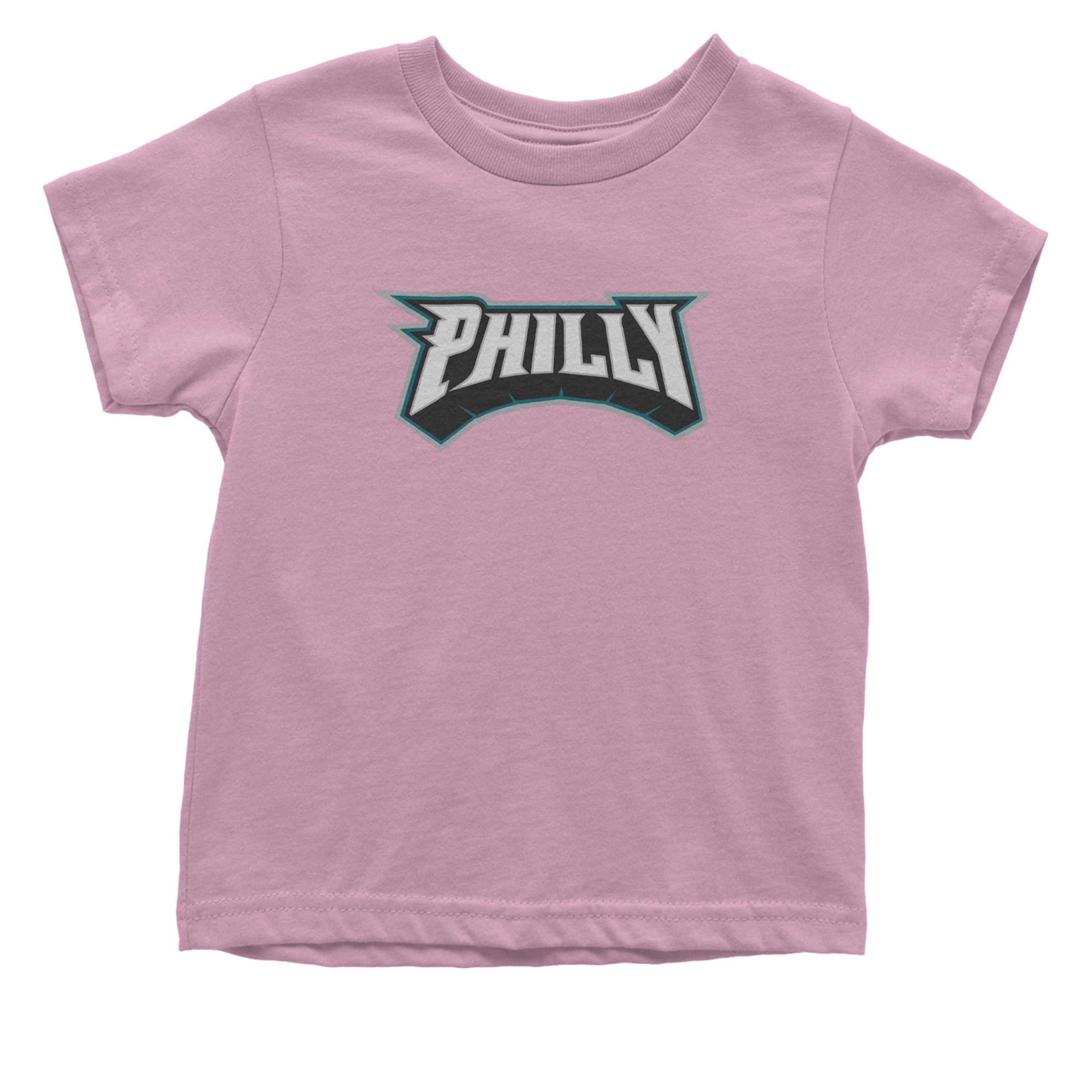 Philly Bold Block Throwback Infant One-Piece Romper Bodysuit Or Toddler T-shirt Light Pink