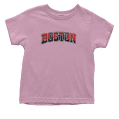 Boston City Pride Skyline Infant One-Piece Romper Bodysuit Or Toddler T-shirt Light Pink