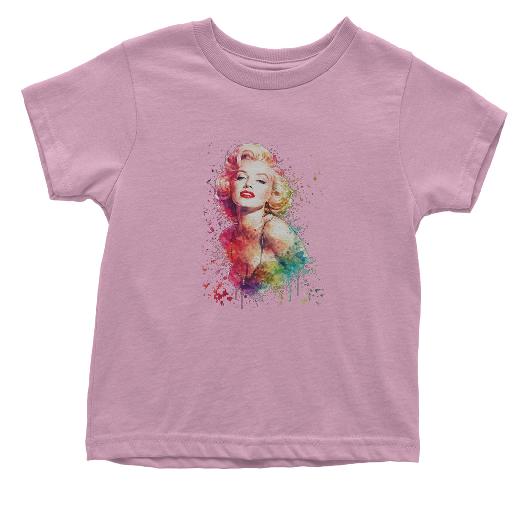 Mrs. Monroe Watercolors Bombshell Infant One-Piece Romper Bodysuit Or Toddler T-shirt Light Pink