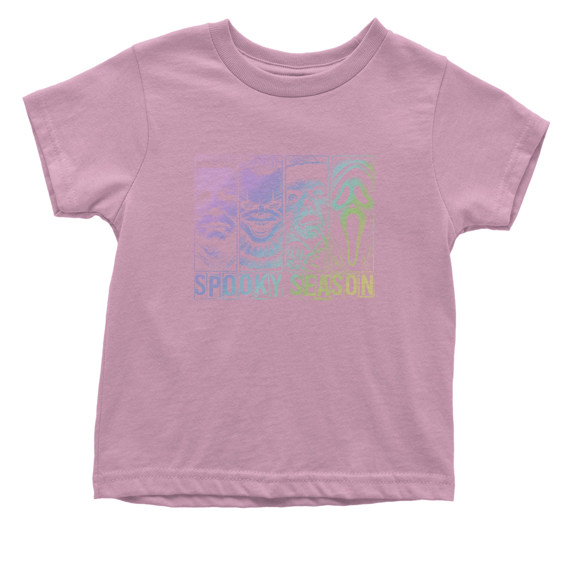 Spooky Season Horror Icons Halloween Infant One-Piece Romper Bodysuit Or Toddler T-shirt Light Pink