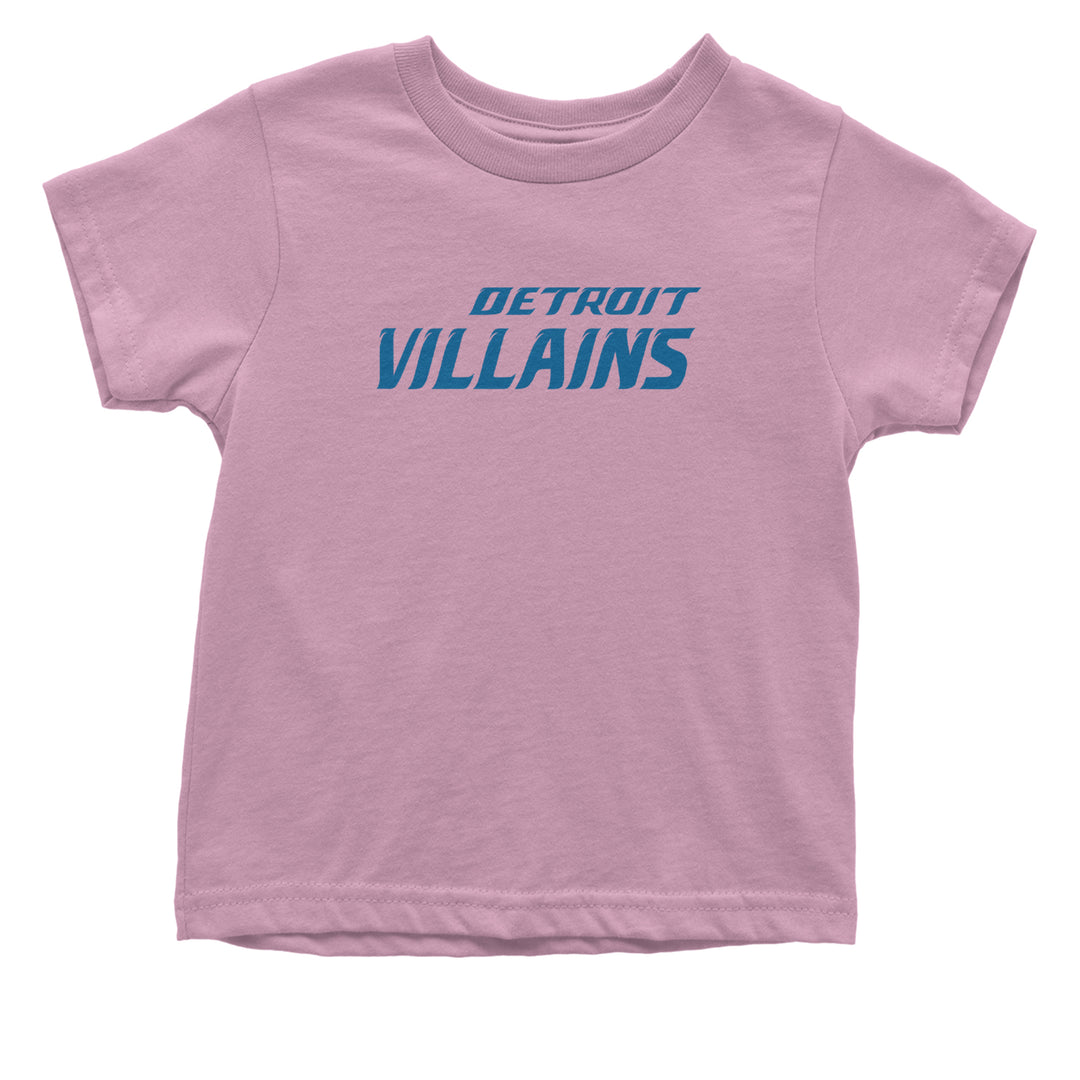 Detroit Villains Grit Football Infant One-Piece Romper Bodysuit Or Toddler T-shirt Light Pink