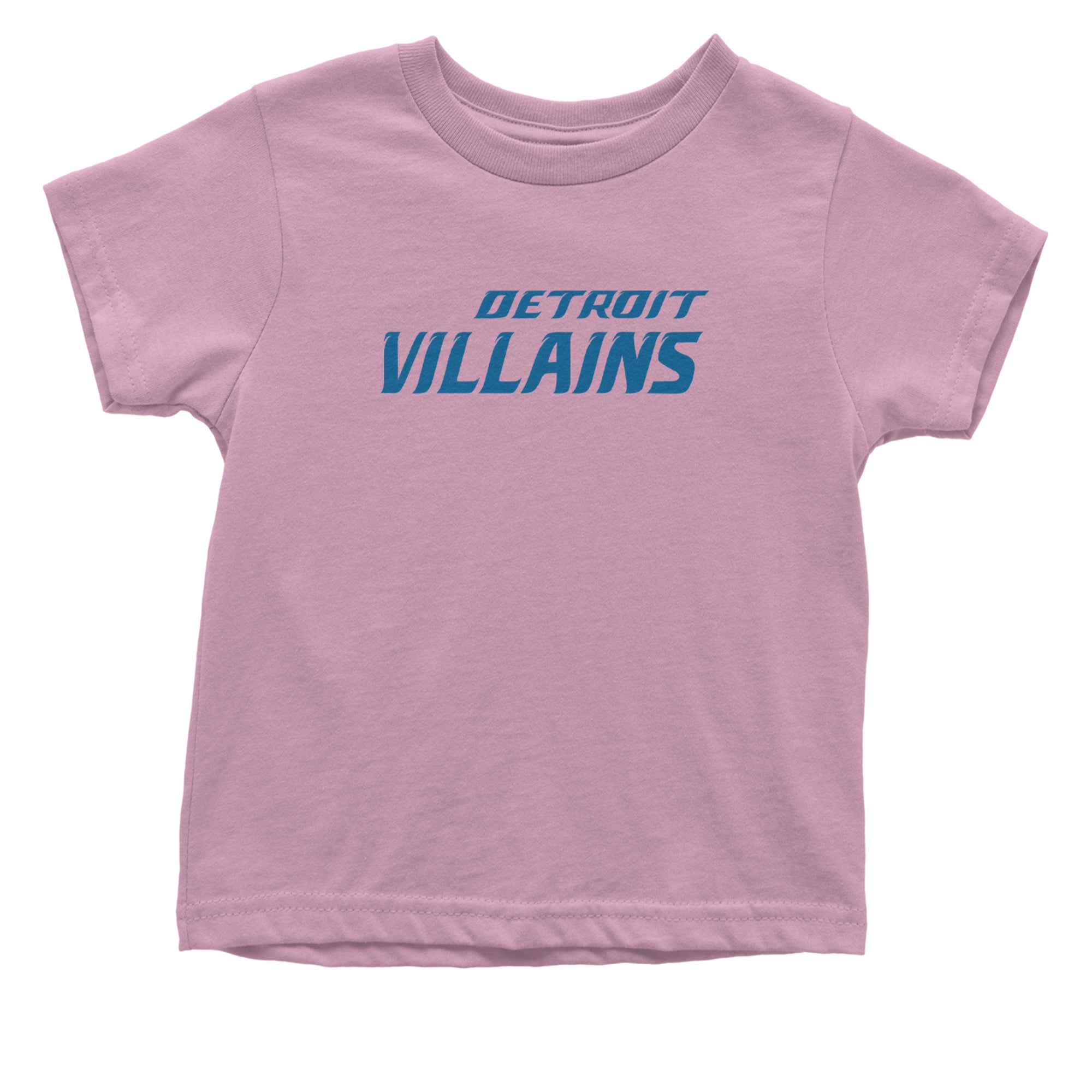 Detroit Villains Grit Football Infant One-Piece Romper Bodysuit Or Toddler T-shirt Light Pink