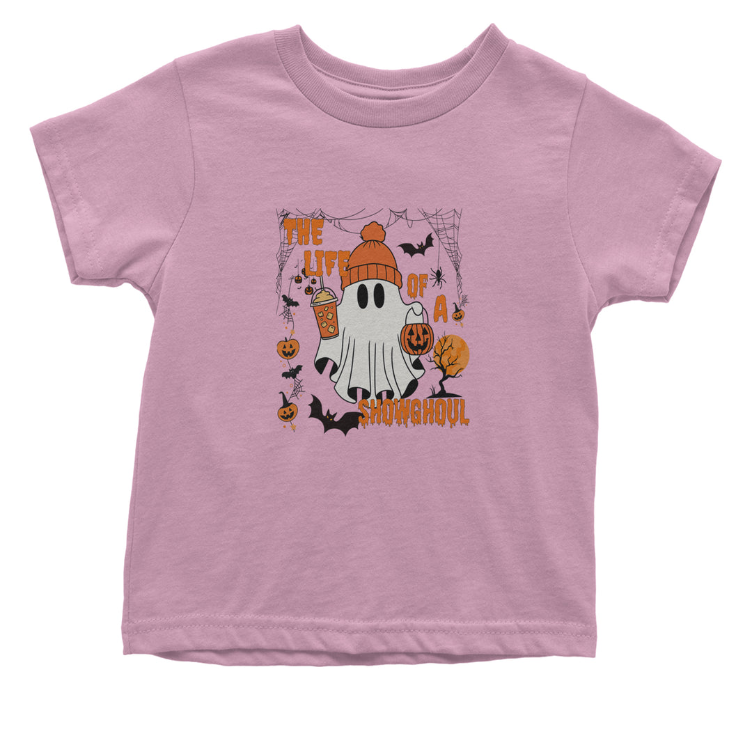 Life of a Showghoul Halloween Showgirl Vibes Infant One-Piece Romper Bodysuit or Toddler T-shirt Light Pink