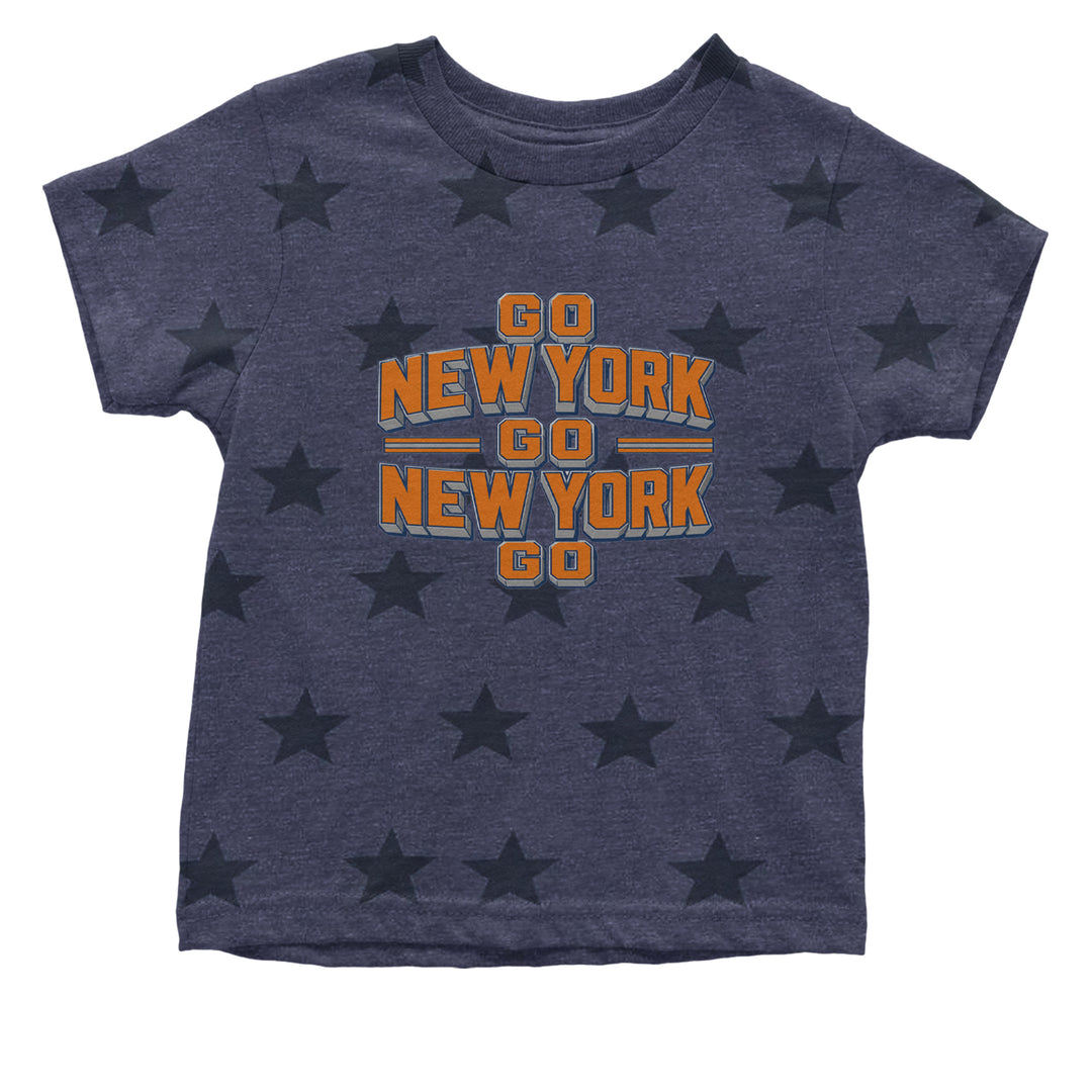 Go New York Go Basketball Infant One-Piece Romper Bodysuit Or Toddler T-shirt Navy Blue STAR