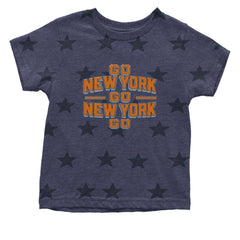 Go New York Go Basketball Infant One-Piece Romper Bodysuit Or Toddler T-shirt Navy Blue STAR