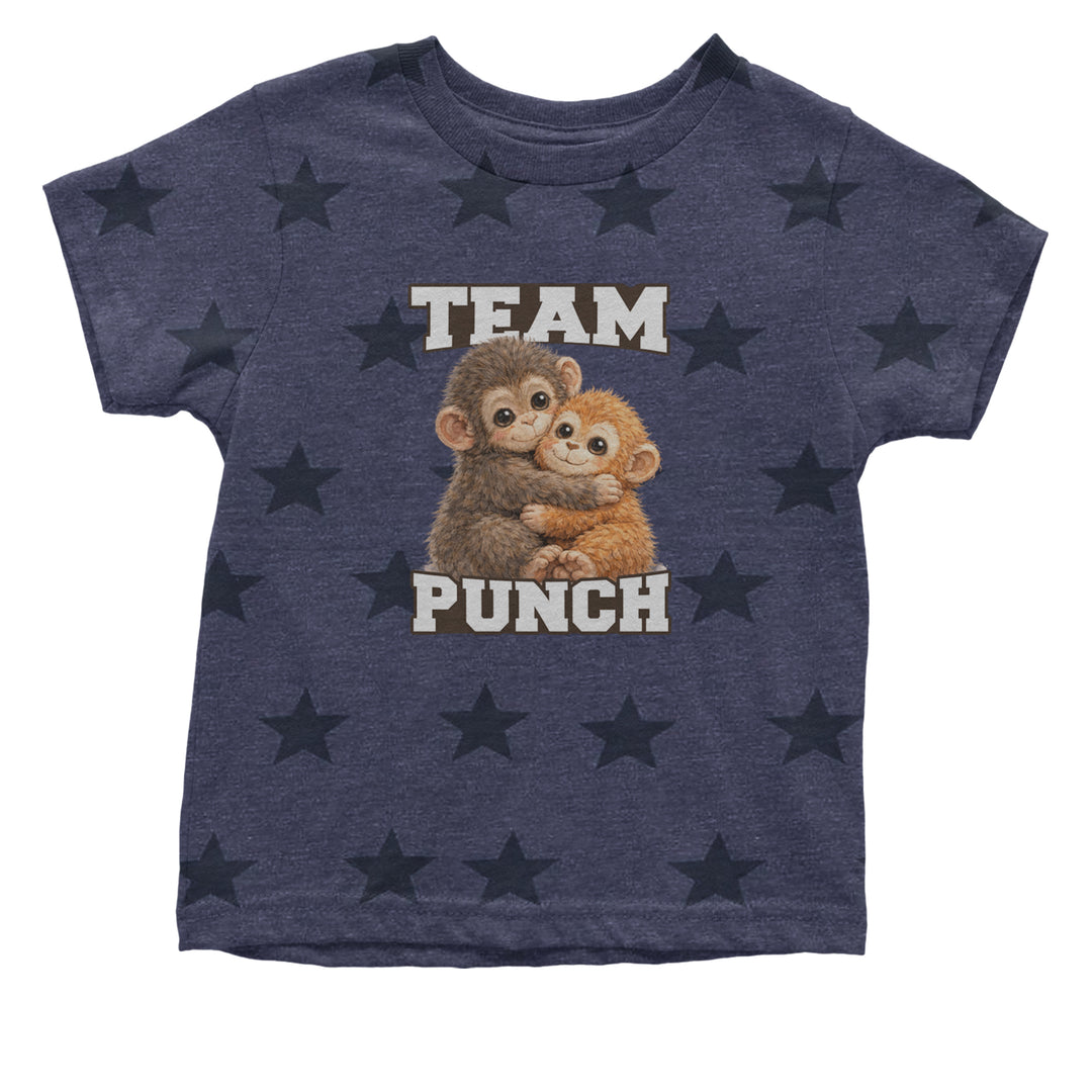 Team Punch Panchi-kun Monkey Infant One-Piece Romper Bodysuit Or Toddler T-shirt Navy Blue STAR