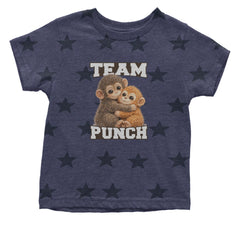 Team Punch Panchi-kun Monkey Infant One-Piece Romper Bodysuit Or Toddler T-shirt Navy Blue STAR