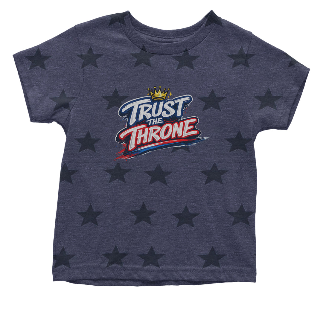 Trust The Throne Crown Philly Hoops Infant One-Piece Romper Bodysuit Or Toddler T-shirt Navy Blue STAR